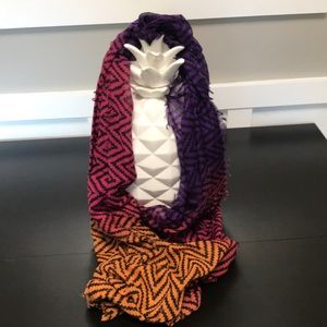 Tribal print infinity scarf